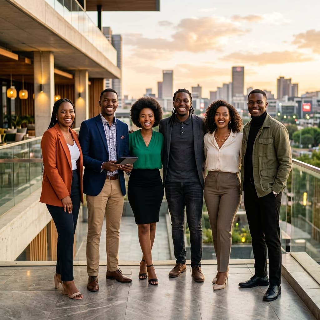 African young persons building wealth